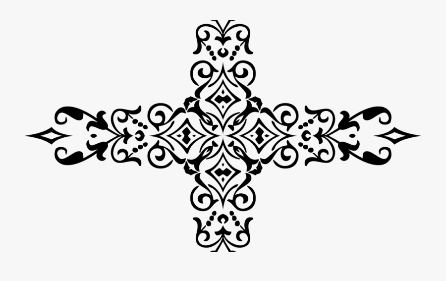 Decorative Cross Clipart - Christian Cross, Transparent Clipart