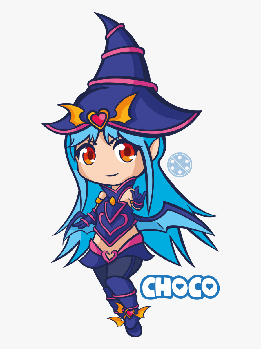 Chocolate Magician Girl By Darkpinkboy - Chibi Dark Magician Choco, Transparent Clipart