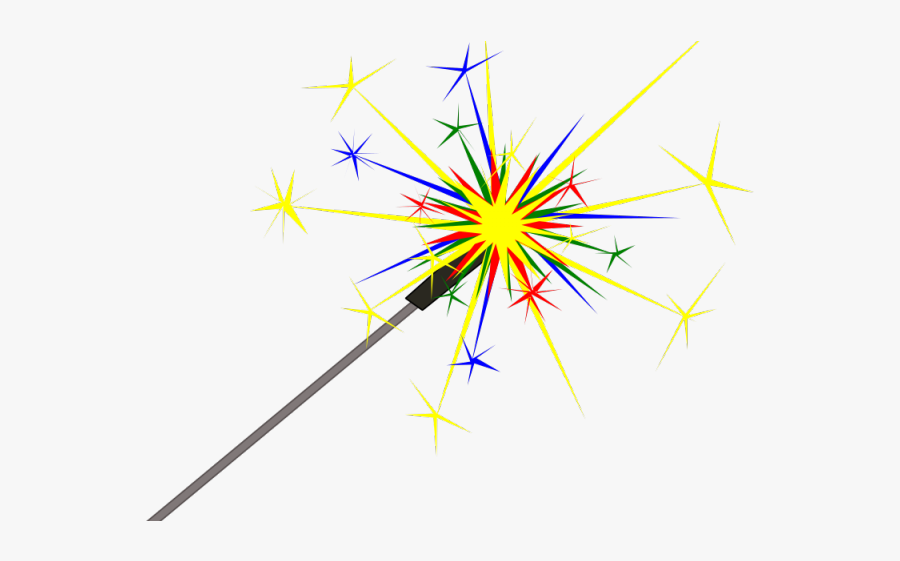 Sparkles Clipart Sparkler - Transparent Background Sparkler Clipart, Transparent Clipart