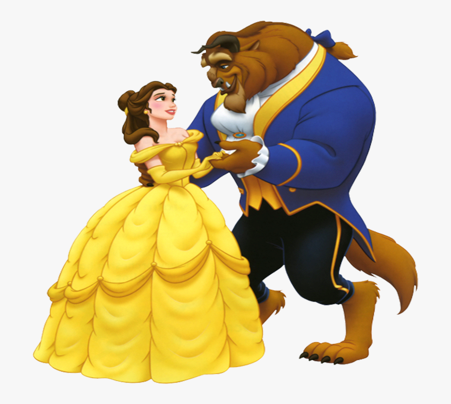 Couple Clipart - Beauty And The Beast .png, Transparent Clipart