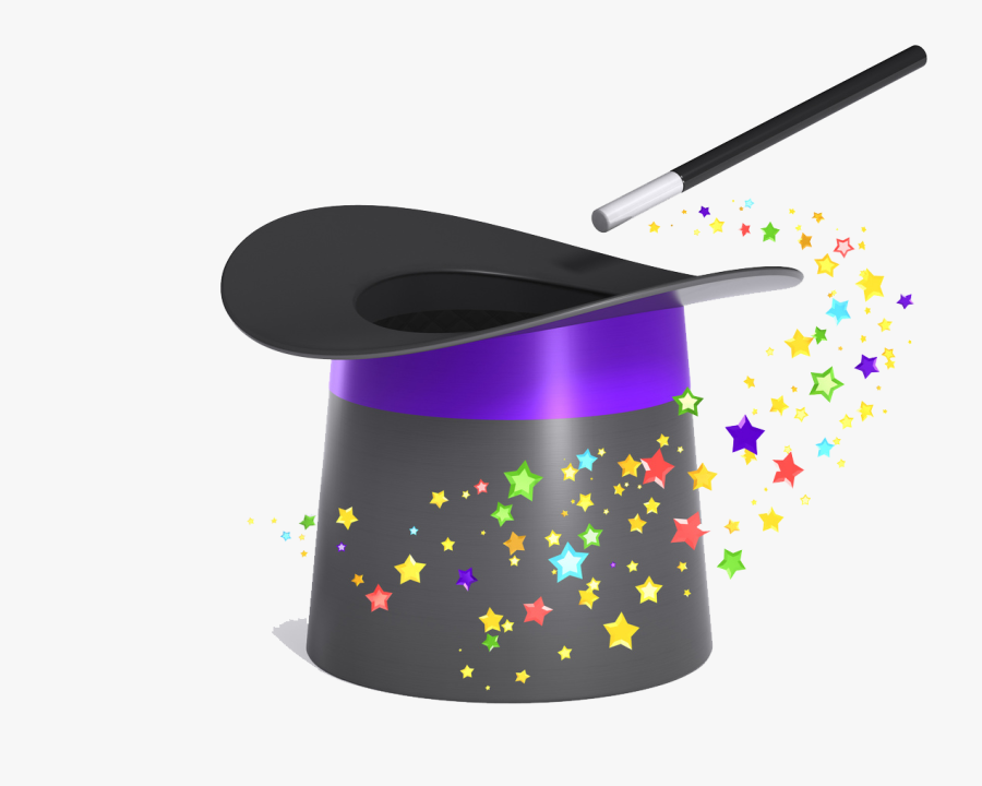 Magic Hat Png - Top Hat And Wand, Transparent Clipart
