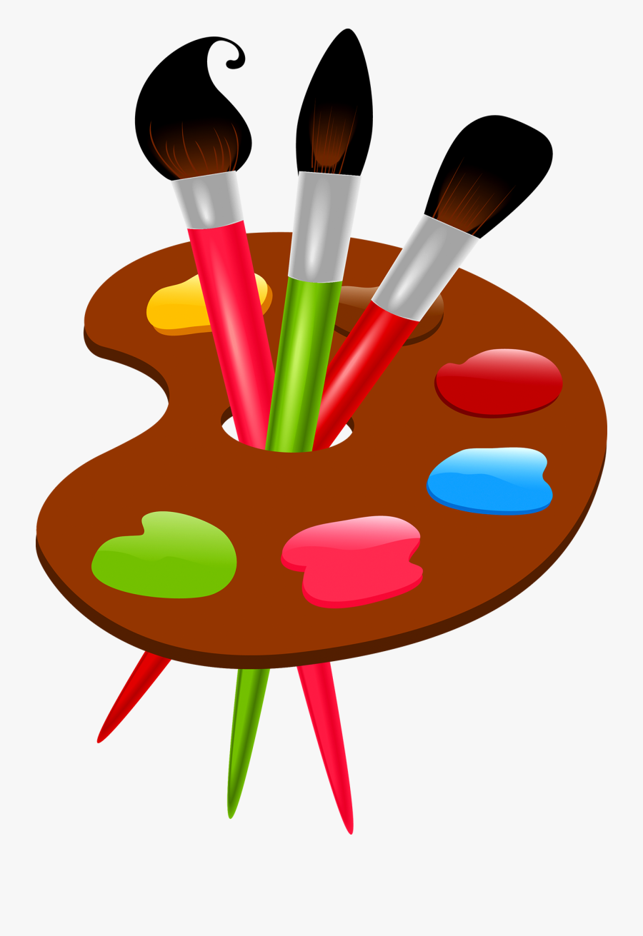 Paintbrush Clip Art - Color Paint Brush Clipart, Transparent Clipart