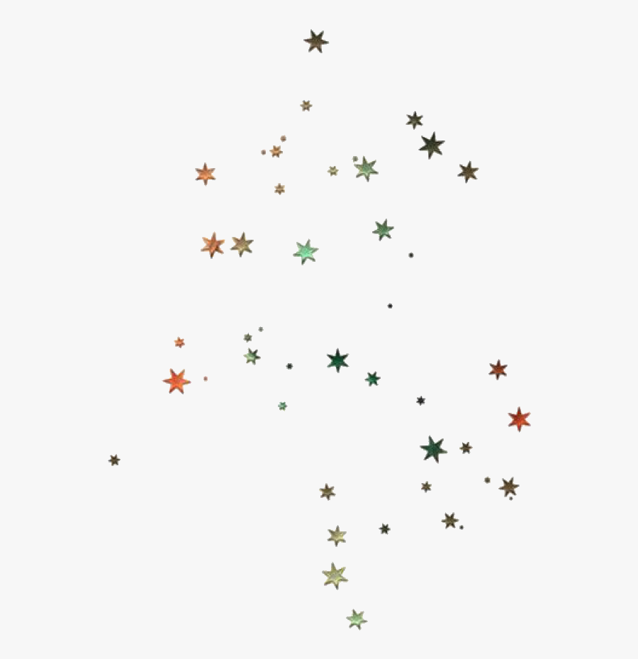 Stars Scatter Tumblr Aesthetic - Christmas Tree, Transparent Clipart