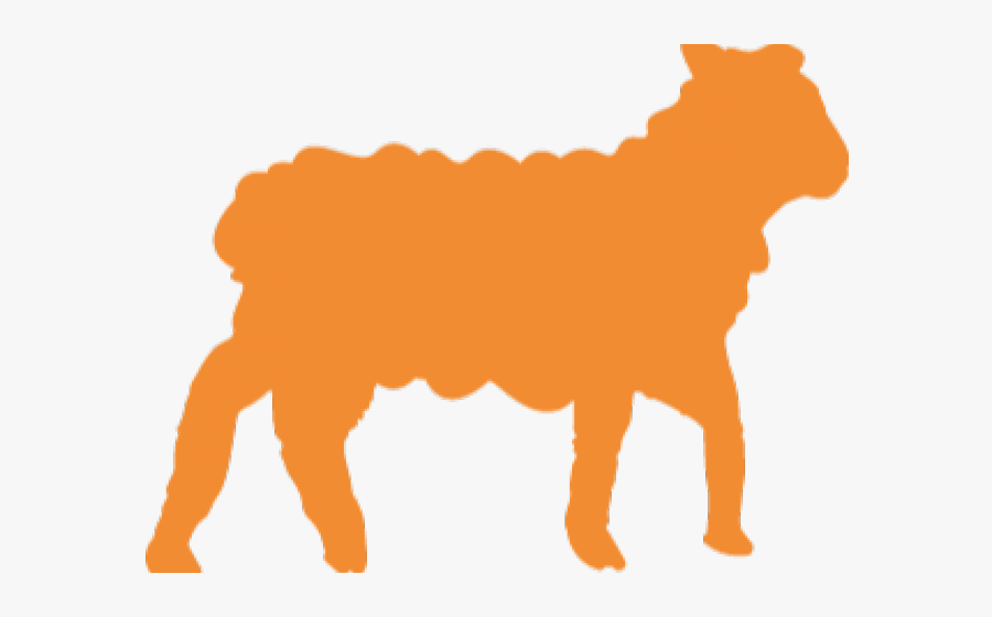 Colors Clipart Solid - Lamb Silhouette Clip Art, Transparent Clipart