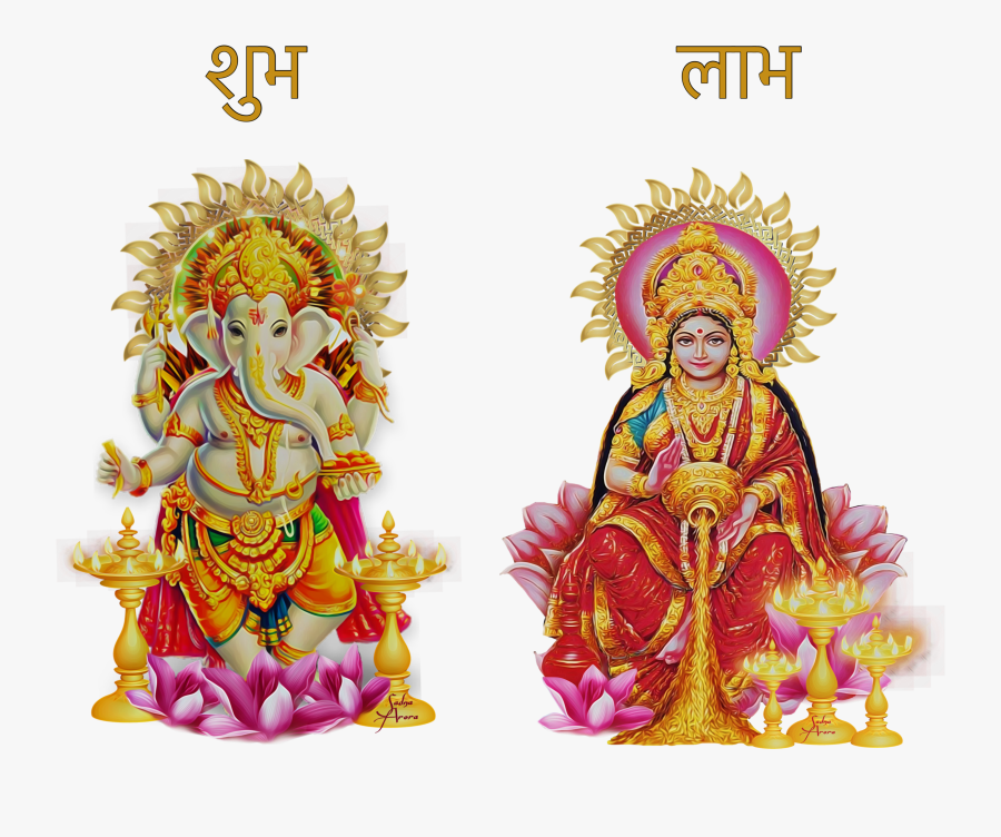 #diwali #sticker By @sadna2018 #laxmi #ganesh #dipawali - Ganesh Ji Png Image Hd, Transparent Clipart