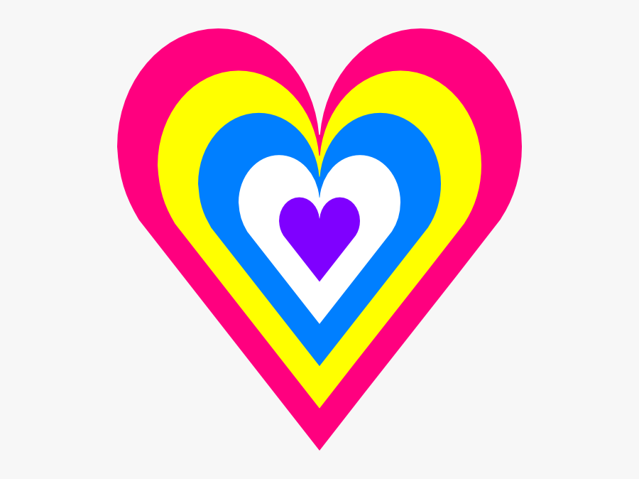 Free Colored Heart Cliparts Download Free Clip Art - Colorful Heart Clipart, Transparent Clipart