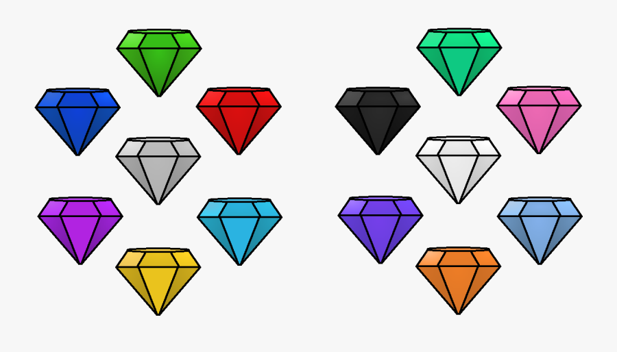 Emerald Clipart Chaos - All Chaos Emeralds, Transparent Clipart