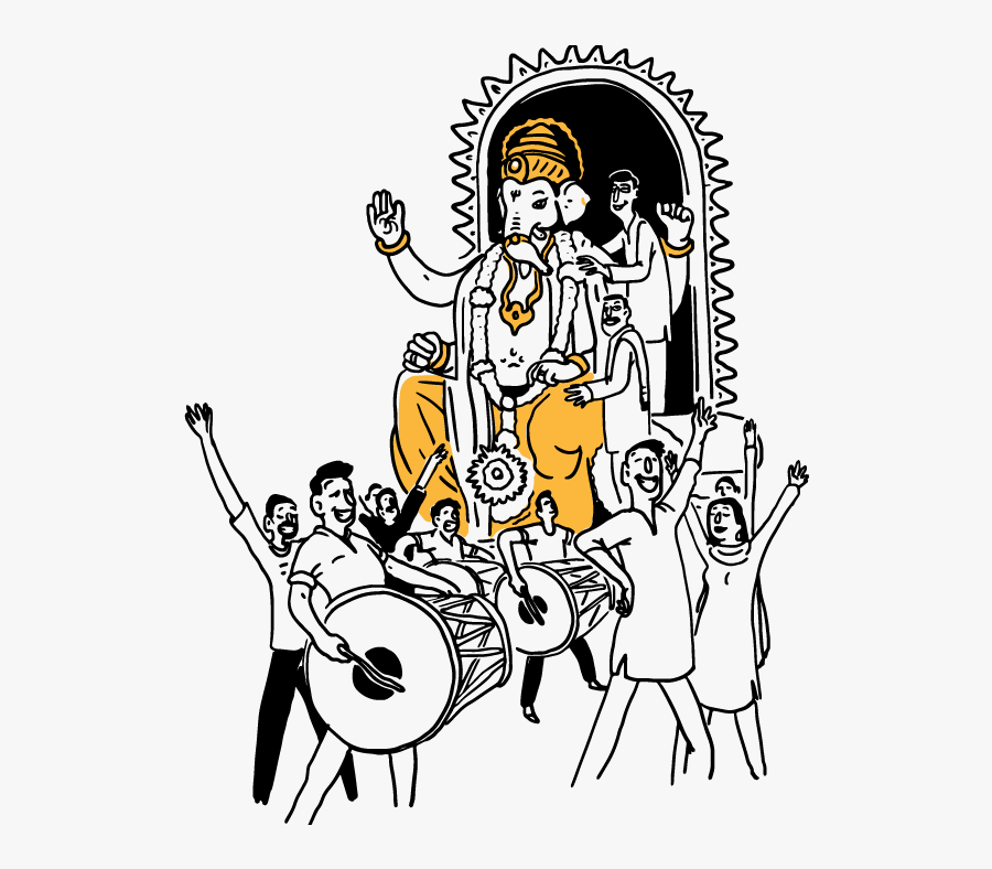 Ganpati-01 - Ganesha, Transparent Clipart