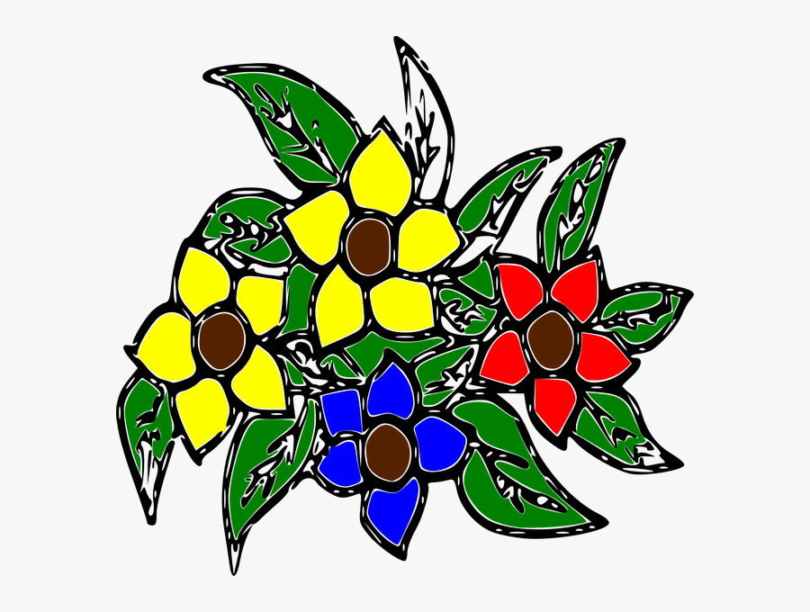 Flores Colors Clipart Large Size - Clip Art, Transparent Clipart