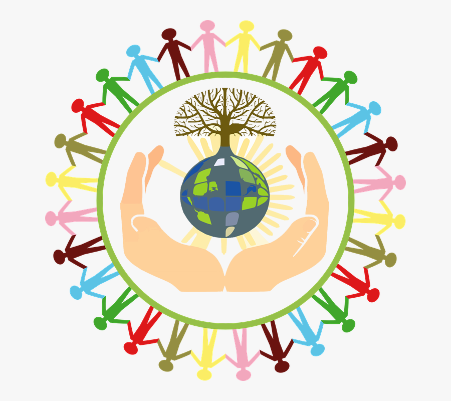 Ra Logo - Cartoon People Holding Hands, Transparent Clipart