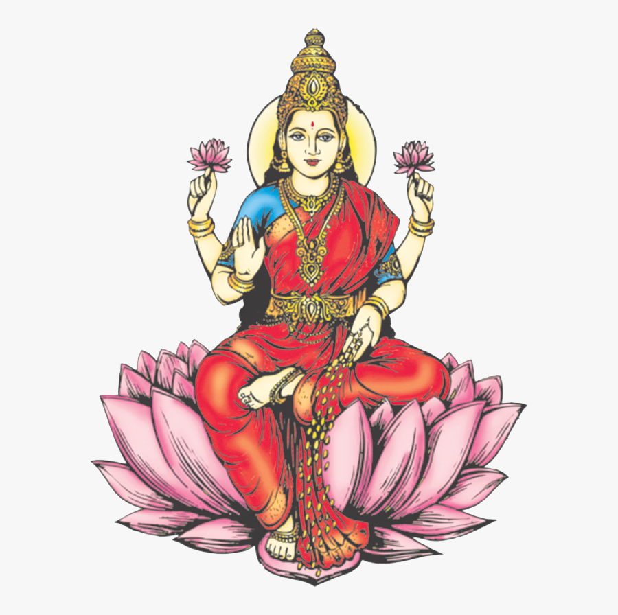 Lakshmi Free Png Image - Lakshmi Drawing, Transparent Clipart