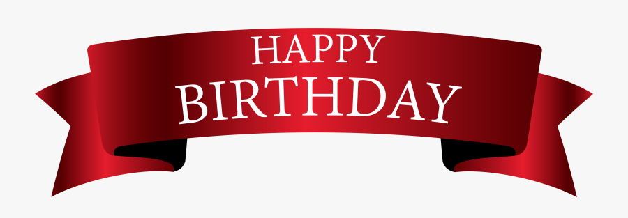 Happy Birthday Banner Png, Transparent Clipart