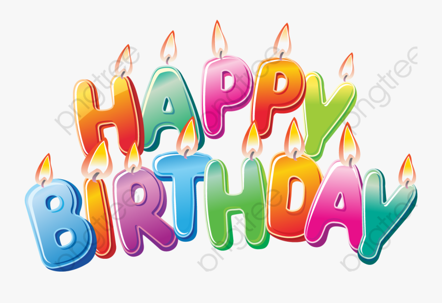 Happy Birthday Clipart Colorful - Birthday Cake Png Hd, Transparent Clipart
