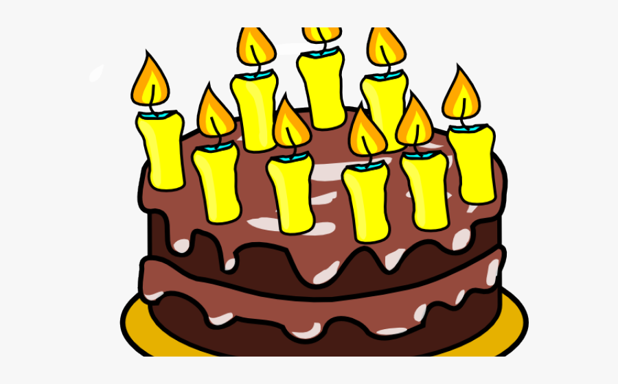 Transparent Free Birthday Clip Art - Chocolate Birthday Cake Clip Art, Transparent Clipart