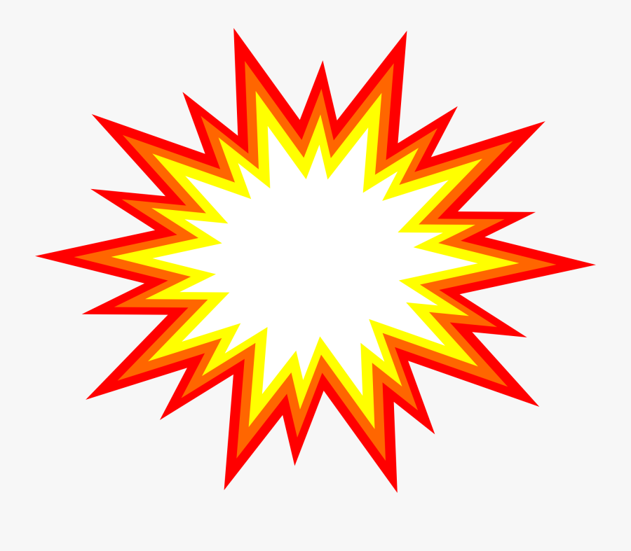 Explosion Clipart - Cartoon Explosion Transparent Background, Transparent Clipart