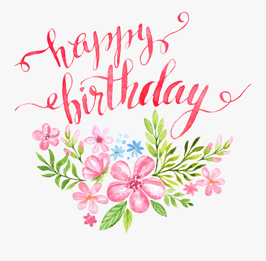 Pin By Pngsector On Happy Birthday Transparent Png - Happy Birthday Flowers Clipart, Transparent Clipart