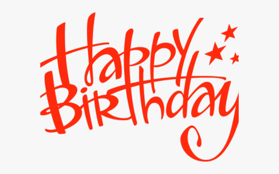 Happy Birthday Clipart - Calligraphy, Transparent Clipart