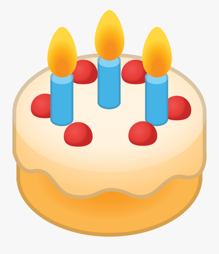 Emoji Clipart Birthday Cake - Cake Emoji Transparent Background, Transparent Clipart
