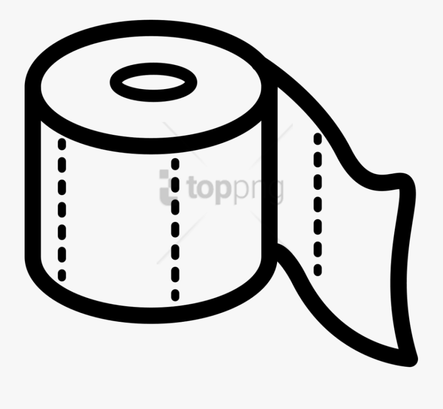 Free Png Toilet Paper Outline Png Image With Transparent - Clipart Toilet Paper Png, Transparent Clipart