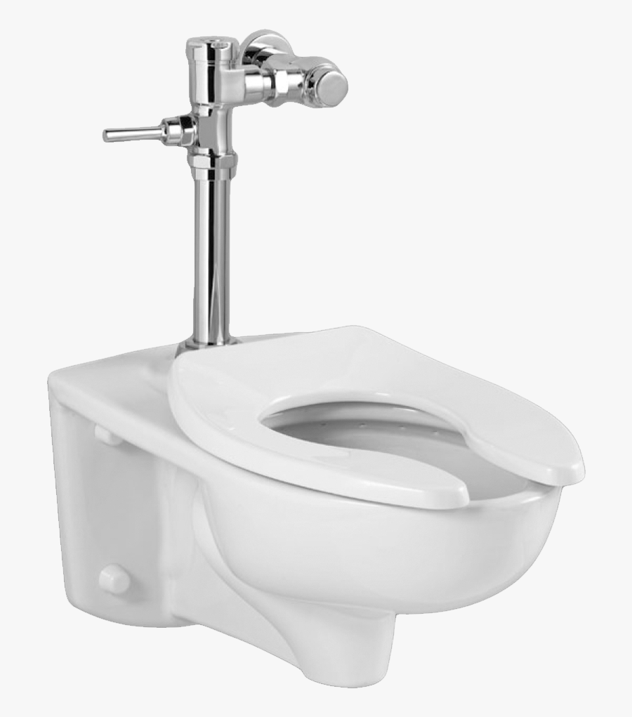 Toilet Valve Bowl Urinal Standard American Flush Clipart - Direct Flush Valve Toilet, Transparent Clipart