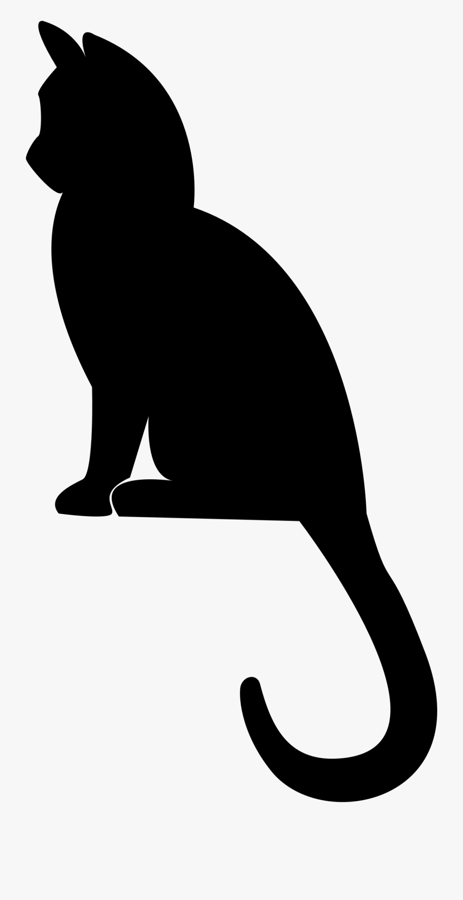 Images Toilet Cat Clipart - Kitten Silhouette, Transparent Clipart
