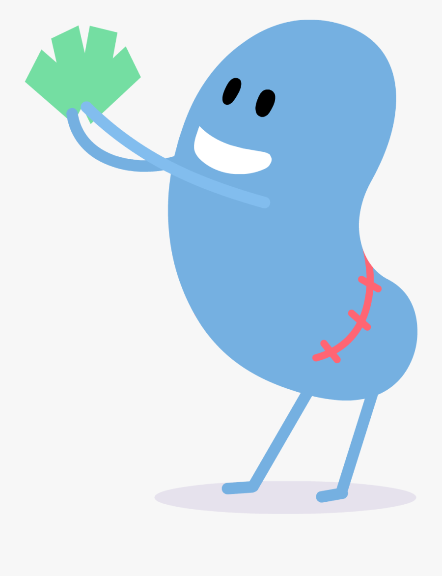 Dunce Sold His Kidneys - Dumb Ways To Die Bean, Transparent Clipart