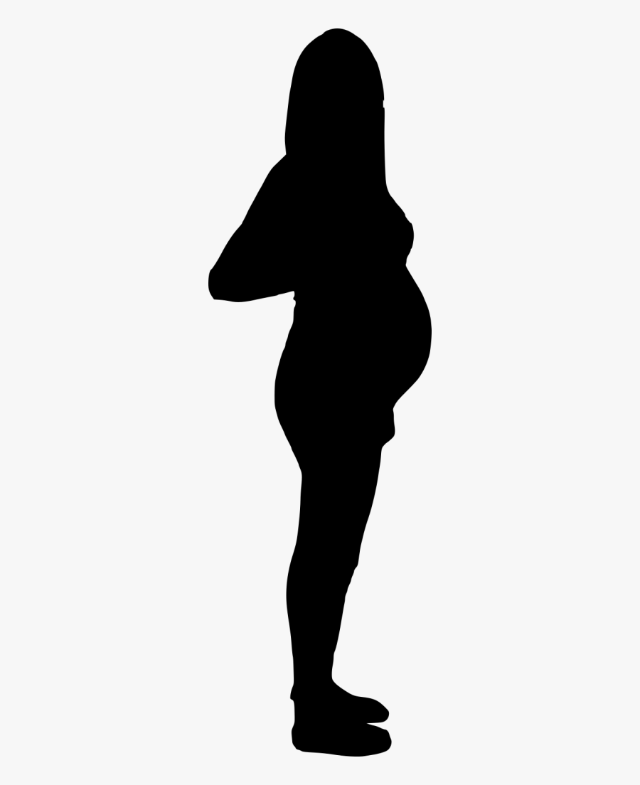 10 Pregnant Woman Silhouette - Pregnant Woman Silhouette Transparent, Transparent Clipart