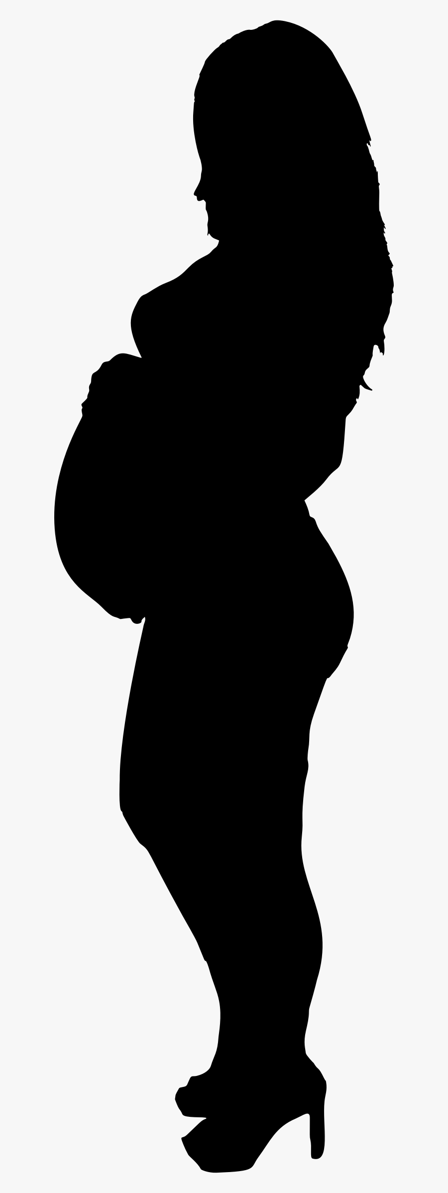 Clip Art Silhouette Pregnant Woman - Pregnant Woman Silhouette Transparent, Transparent Clipart