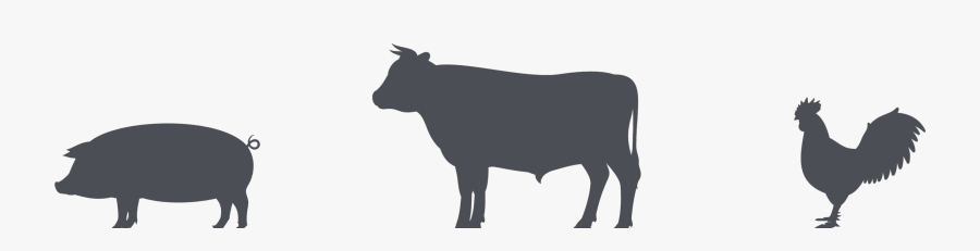 19 Cows Clip Black And White Chicken Huge Freebie Download - Pig Cow Chicken Logo, Transparent Clipart
