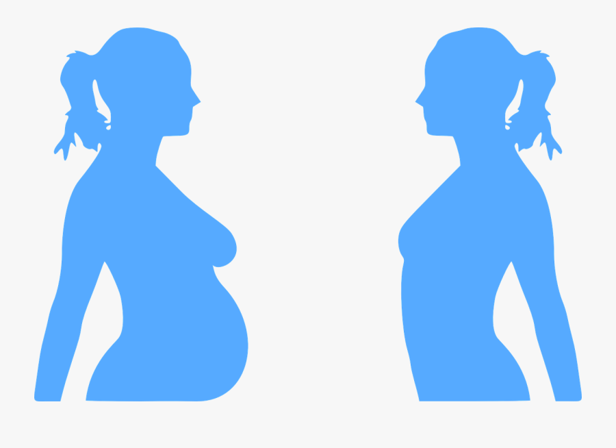 Pregnancy Pregnant Woman Baby Blue Belly - Pregnant Clip Art, Transparent Clipart