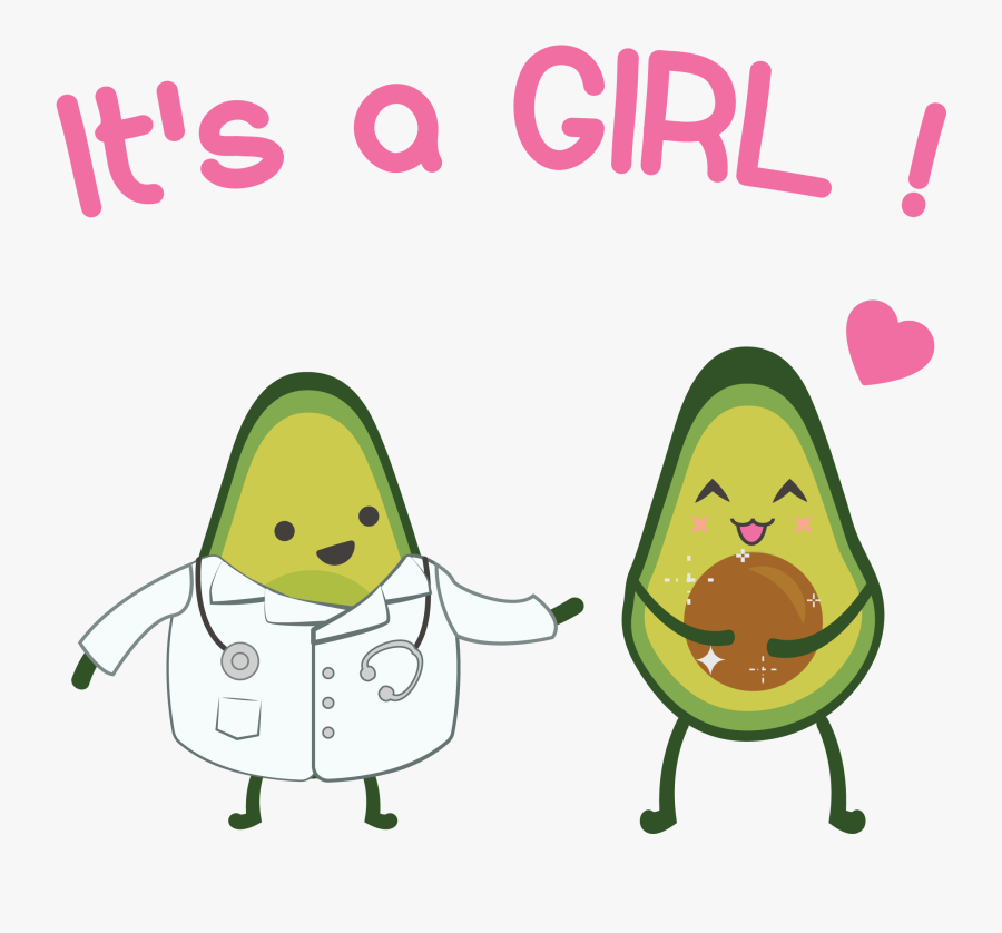 Pregnant Avocado Cartoon, Transparent Clipart