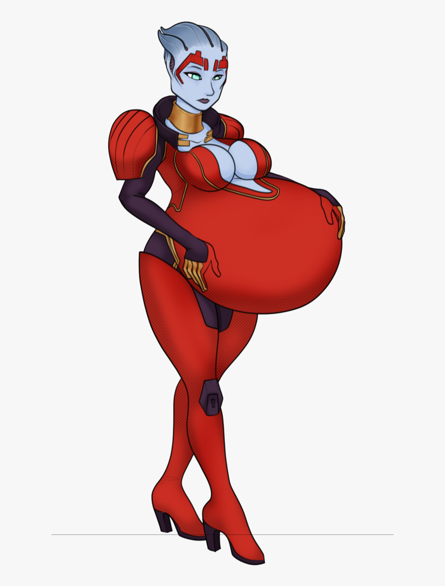 Pregnant Samara By Vorechan - Mass Effect 3 Pregnant Tali, Transparent Clipart