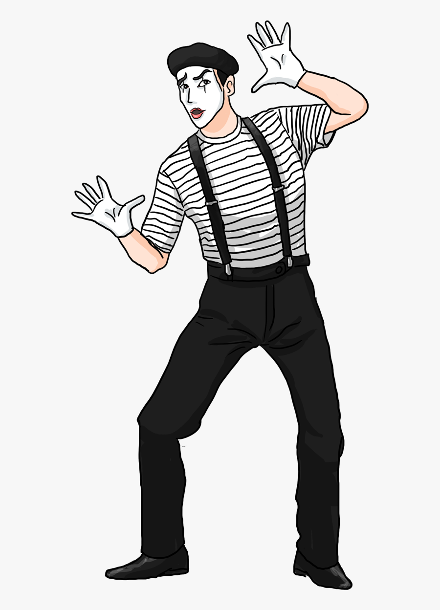 France Mime Artist Clipart - Mime Clipart Png, Transparent Clipart