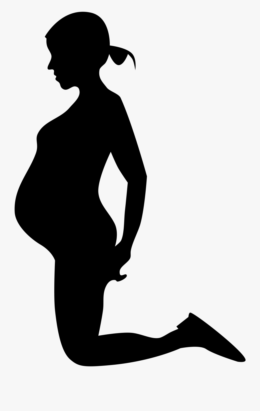 Clip Art Pregnant Profile - Rape Pregnancies, Transparent Clipart