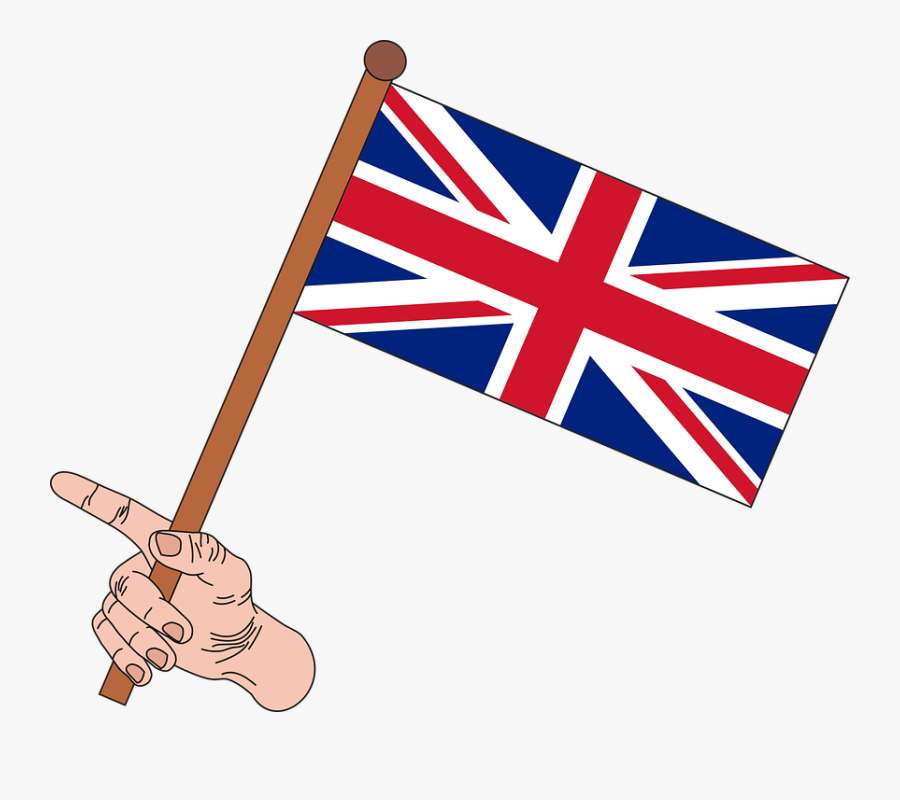 England Flag Clipart Camera - British Flag On Stick, Transparent Clipart