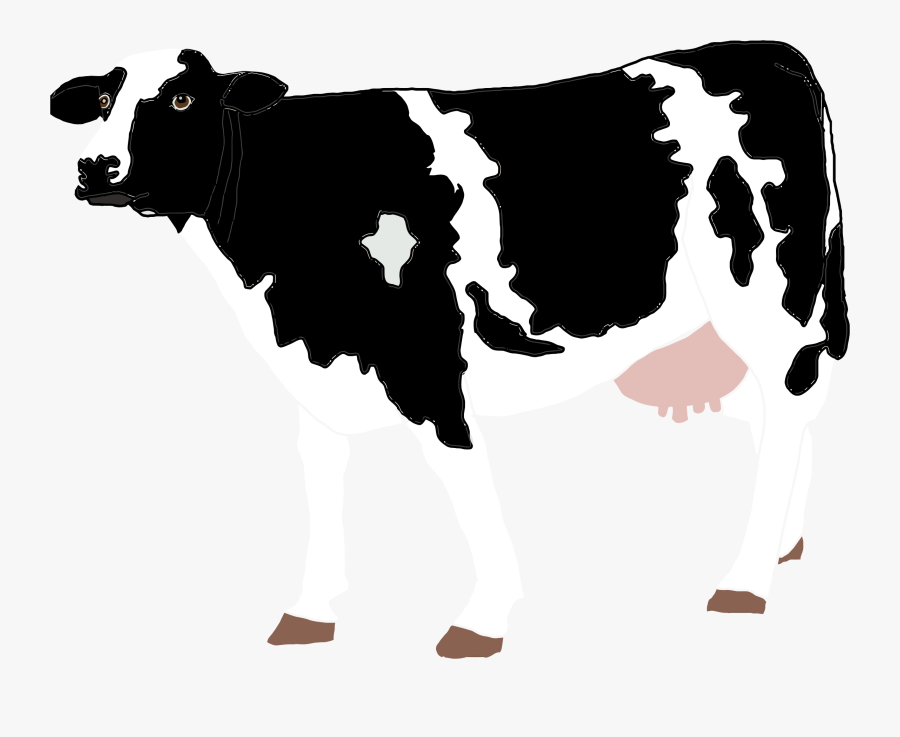 Transparent Cow Silhouette Png - Animatronic Cow, Transparent Clipart