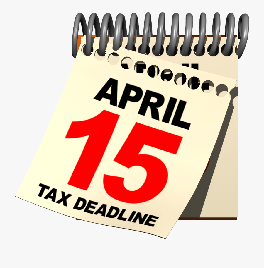 Irs Tax Clipart - April 15 Tax Deadline, Transparent Clipart
