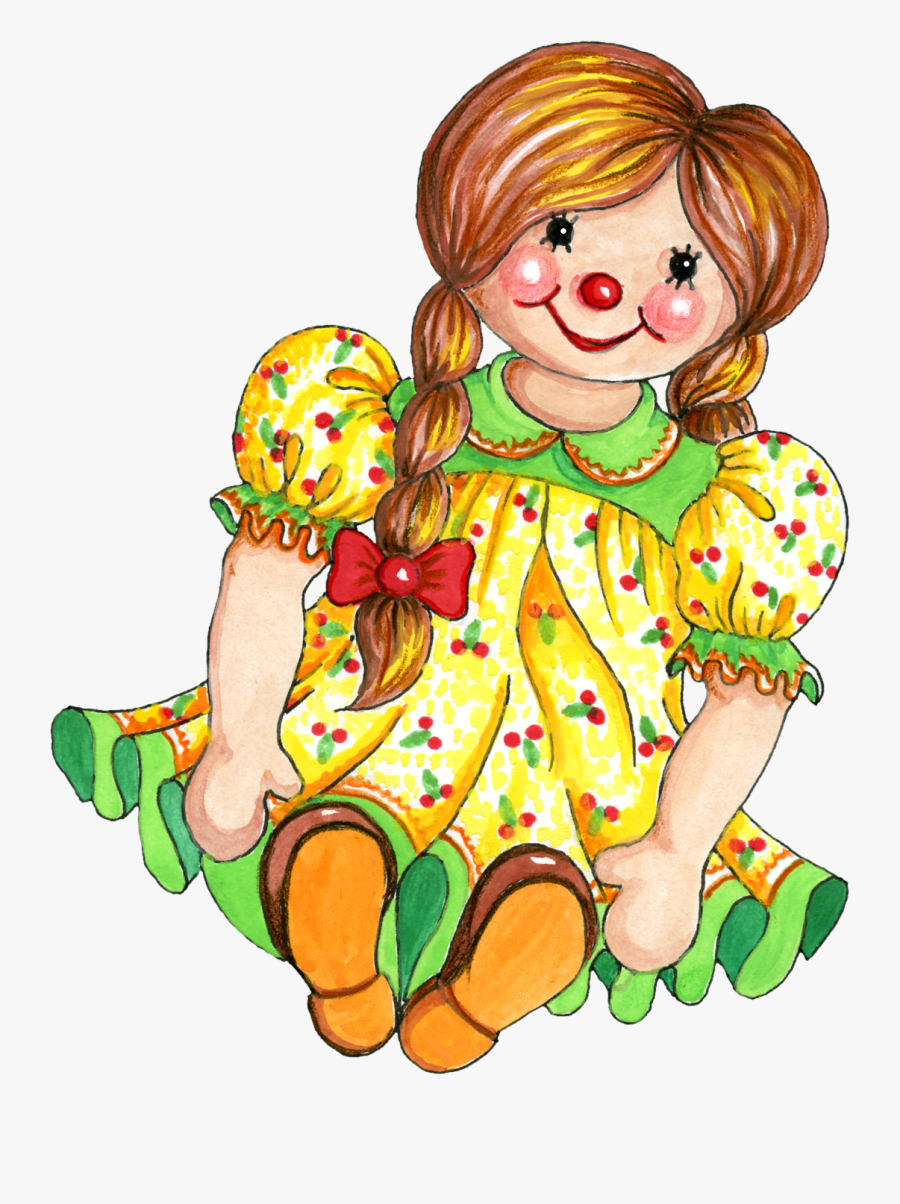 Dolls Clipart - Free Clip Art Rag Doll, Transparent Clipart