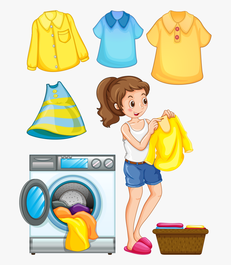 Laundry Ironing Washing Machine Clip Art - Clothes Dryer Clip Art, Transparent Clipart