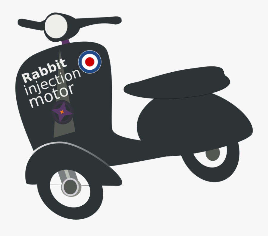 Motor Scooter Made In France - Vespa Clip Art, Transparent Clipart