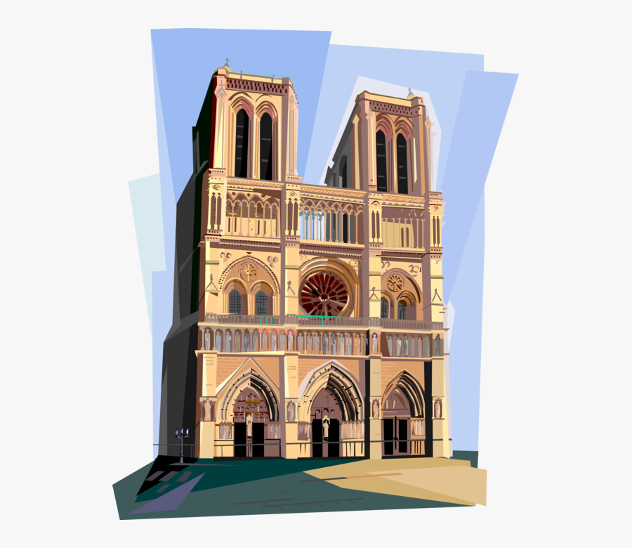 Notre Dame De Paris Vector, free clipart download, png, clipart , clip art...