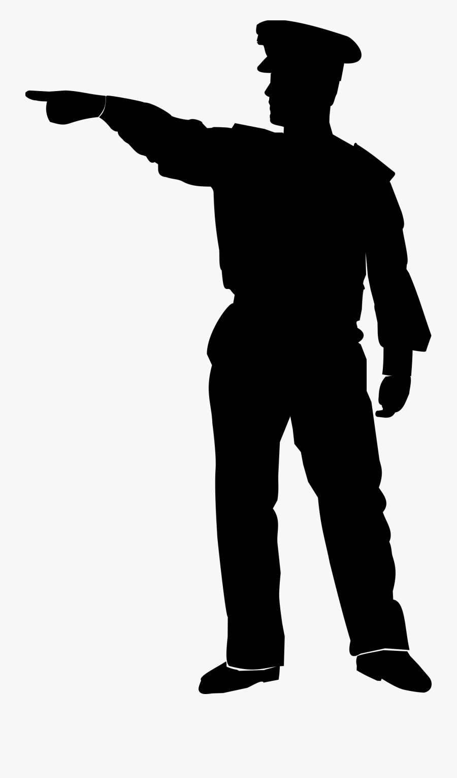 Clipart - Person Pointing Silhouette Png, Transparent Clipart