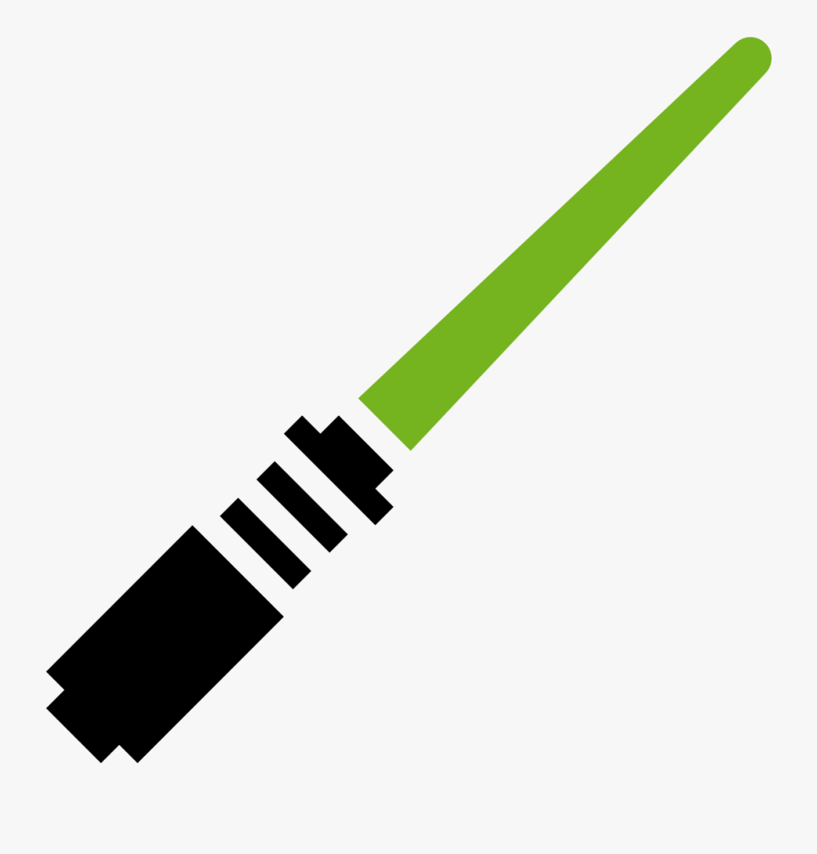 Lightsaber Green Icon - Star Wars Light Saber Icon, Transparent Clipart