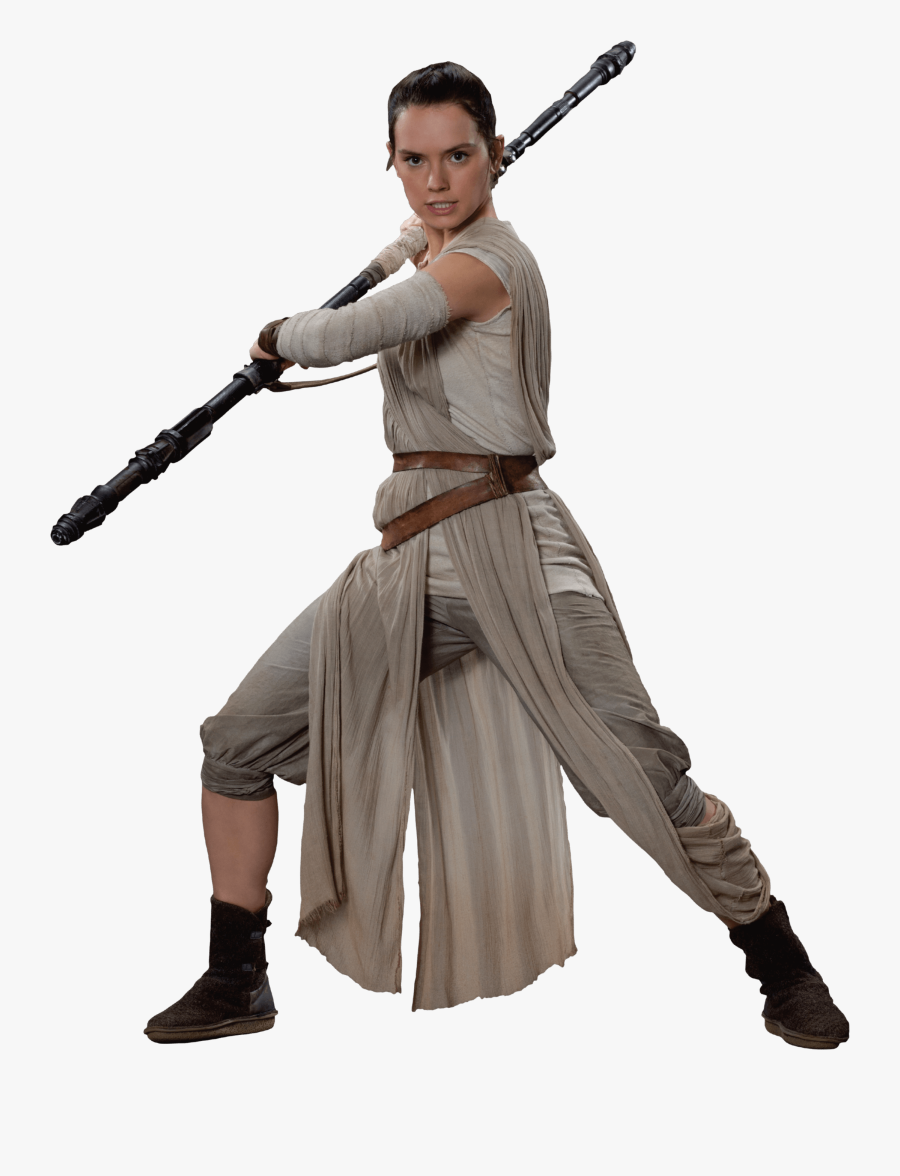 Rey Skywalker Star Wars Png Clipart Image - Rey Star Wars No Background, Transparent Clipart