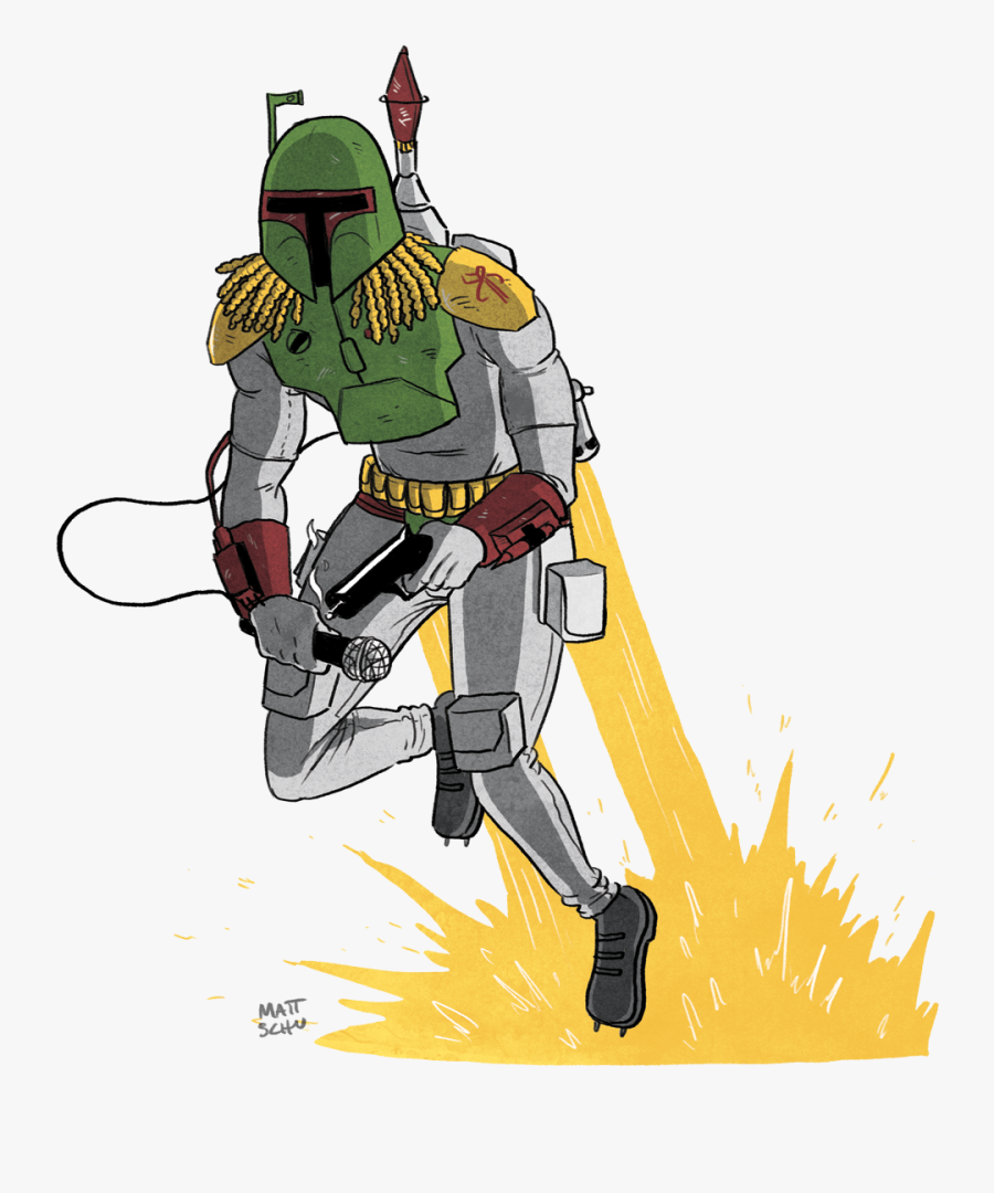 Transparent Boba Fett Clipart - Star Wars Characters Transparent Background, Transparent Clipart
