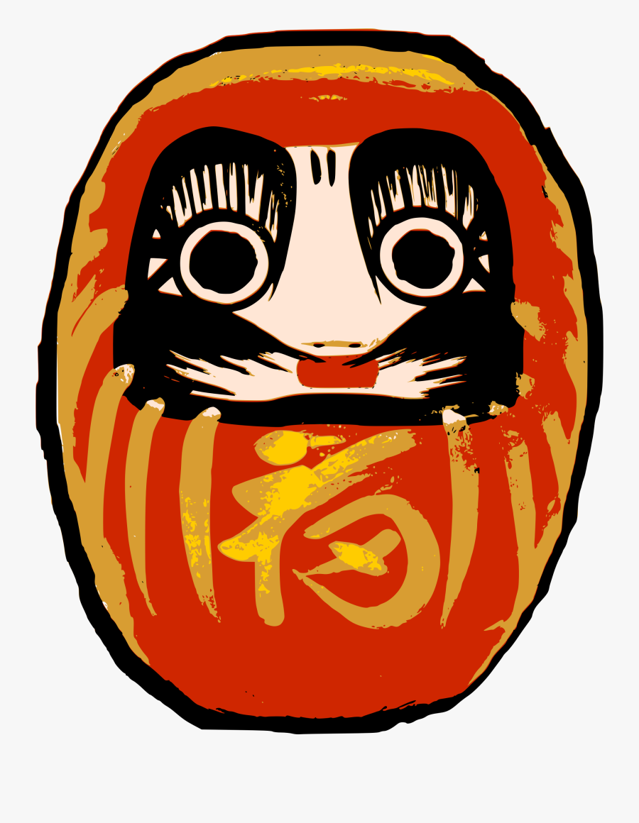 Daruma Doll Clipart - Daruma Doll Png, Transparent Clipart