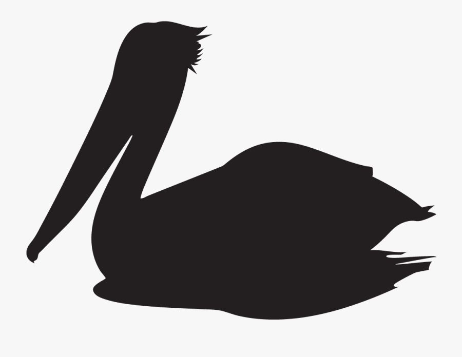Clip Art Bico De P Ssaro - Brown Pelican Silhouette, Transparent Clipart