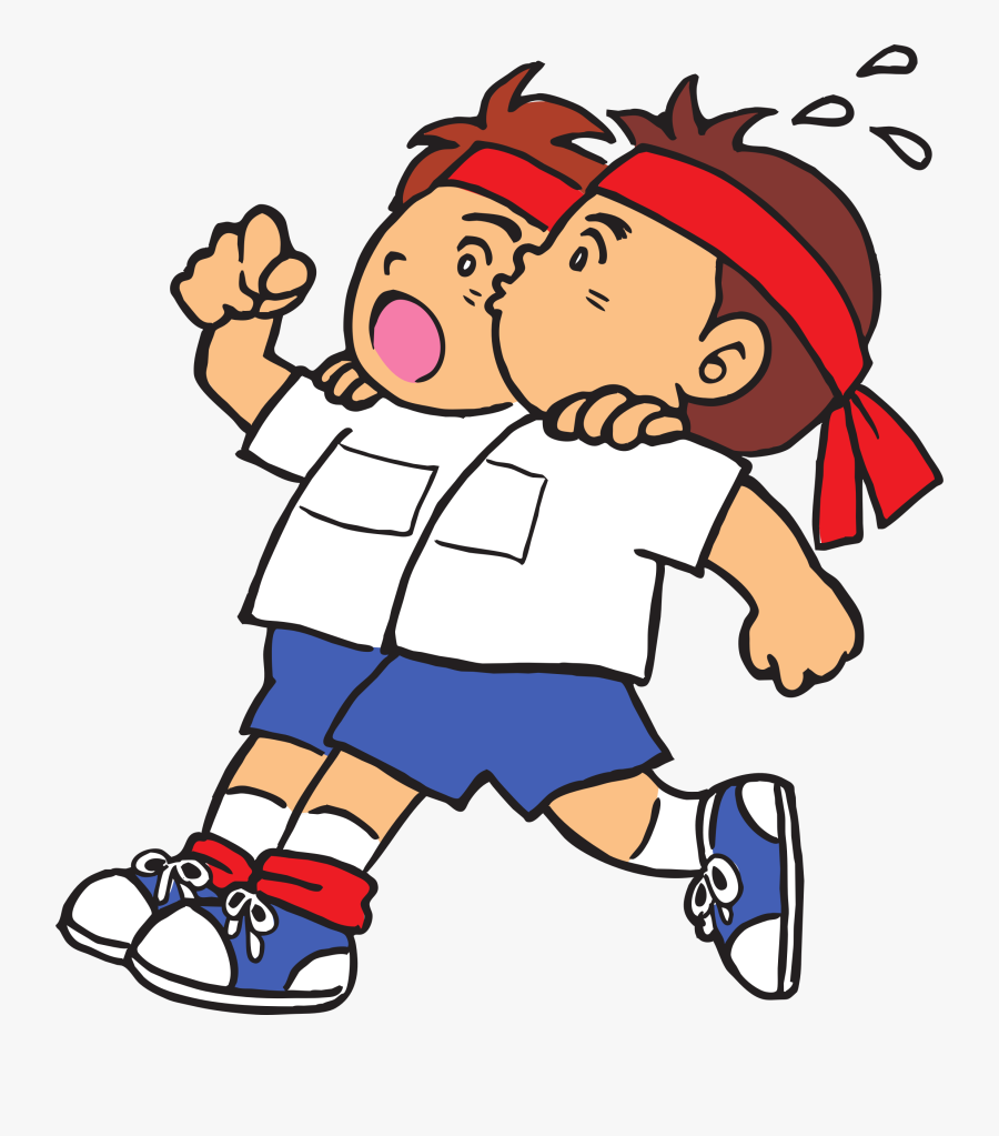 Transparent Cartoon Computer Png - 3 Legged Race Cartoon, Transparent Clipart