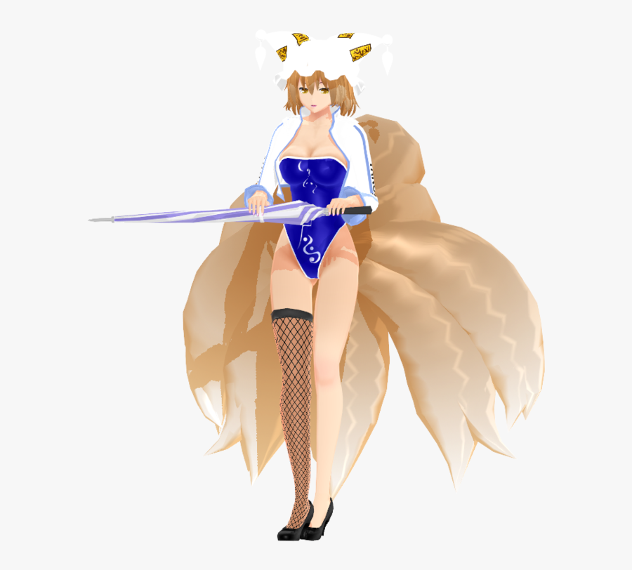 Race Ran Clipart - Ran 3d Model Touhou, Transparent Clipart