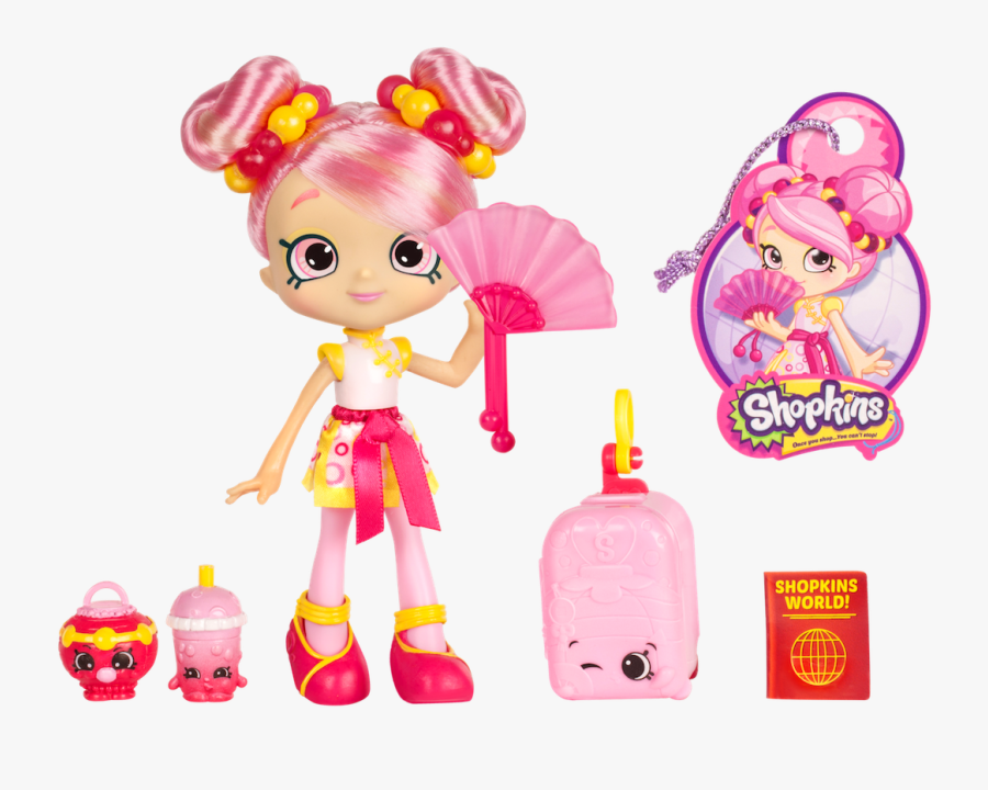 56421 56422 Spk Shoppies Fa17 W2 Bubbleisha O Fep - Shopkins World Vacation Dolls, Transparent Clipart